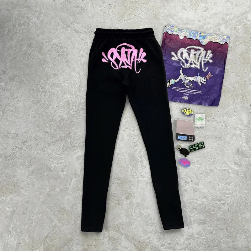 Sy Jacket and Trousers Sports Jogging Men Cotton Hoodie Young Fashion Hooded Tops Pants Women's Streetwear Coats Warm Tracksuit Econic Blanks