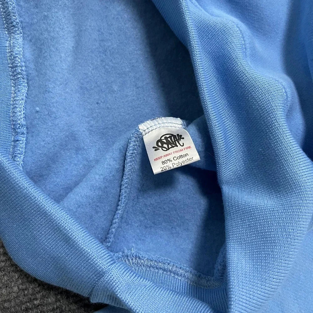 Sy Jacket and Trousers Sports Jogging Men Cotton Hoodie Young Fashion Hooded Tops Pants Women's Streetwear Coats Warm Tracksuit Econic Blanks