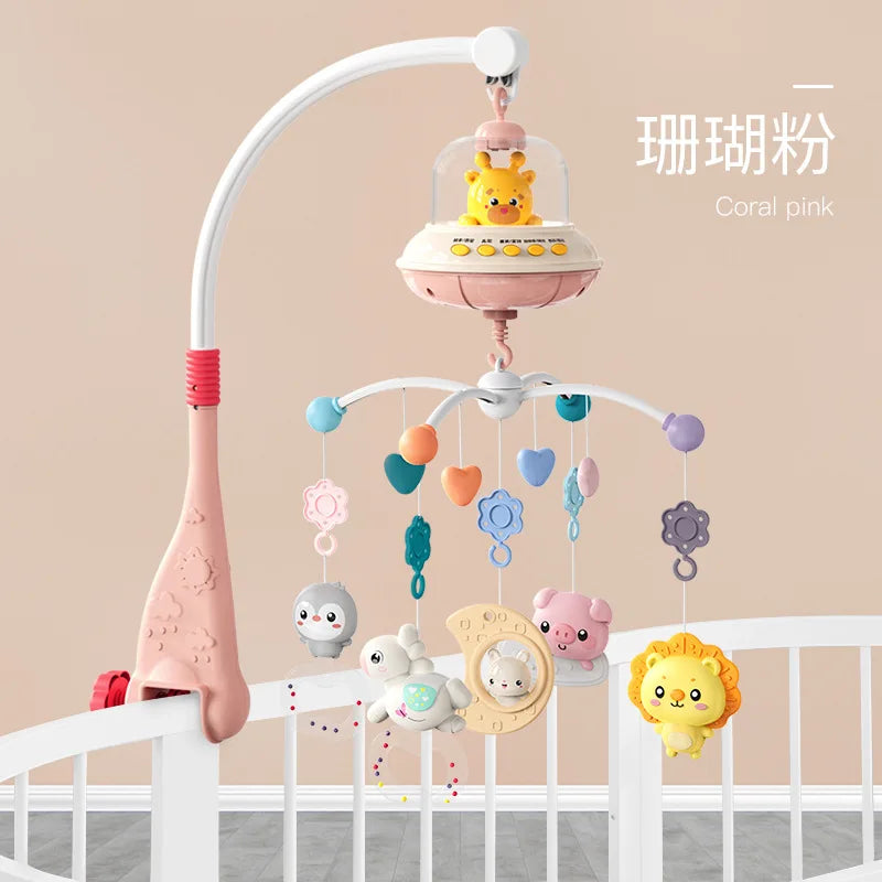 Musical Baby Crib Mobile with Lights Music Projection for Infants Remote Control Crib Toys for Newborn Baby Mobile for Crib Toys Econic Blanks