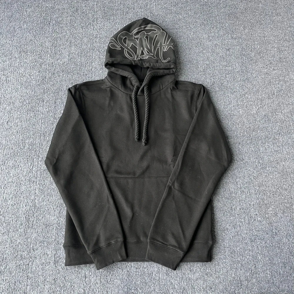 Sy Jacket and Trousers Sports Jogging Men Cotton Hoodie Young Fashion Hooded Tops Pants Women's Streetwear Coats Warm Tracksuit Econic Blanks