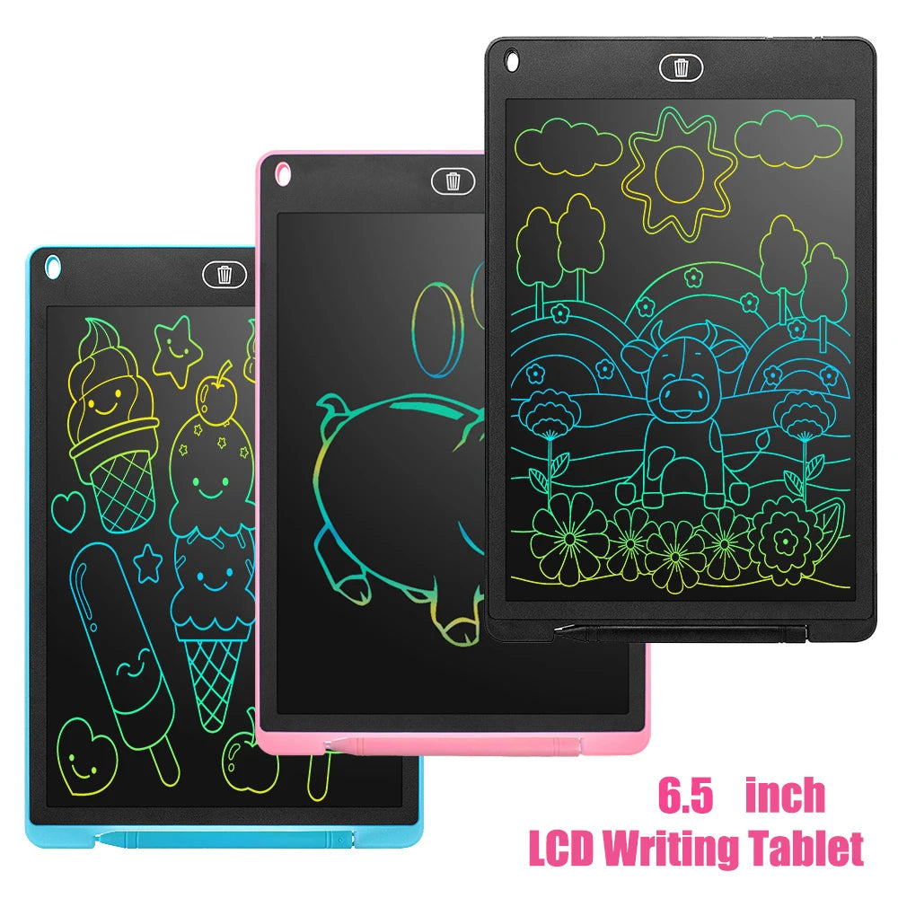 6.5 inch LCD Writing Tablet Drawing Board Montessori Educational Drawing Toys For Kids Students Magic Blackboard Toy Gift Econic Blanks