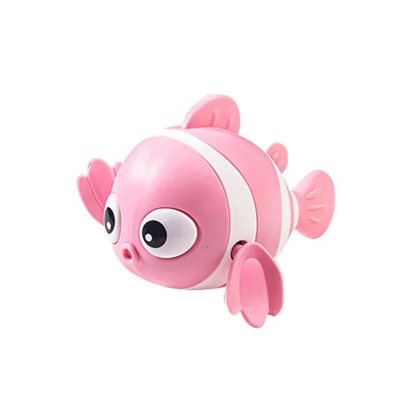 Bath Toys Cute Swimming Clown Fish Bath Toy for Toddlers Floating Wind Up Toys for Boy Girl New Born Baby Bathtub Toddler Toys Econic Blanks