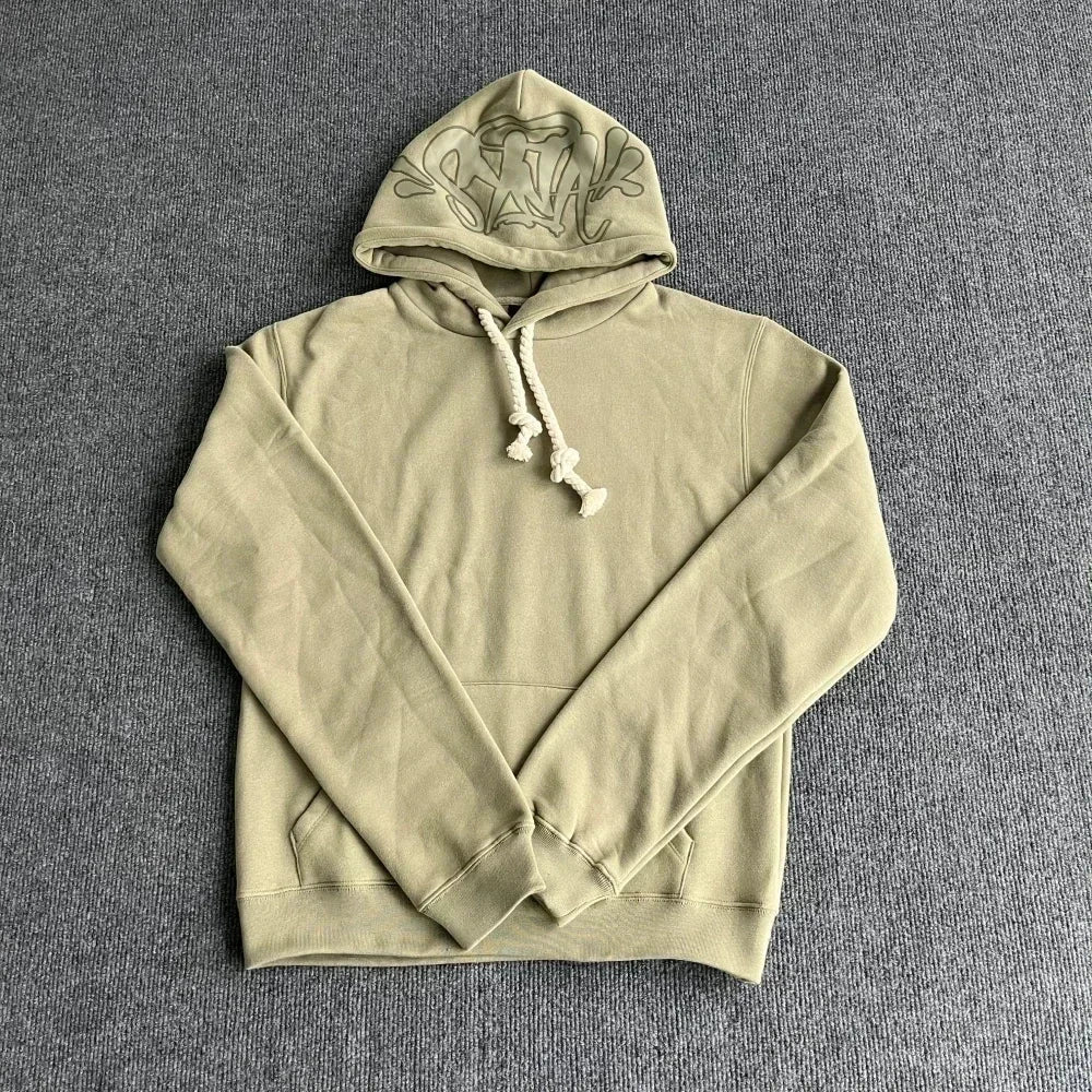 Sy Jacket and Trousers Sports Jogging Men Cotton Hoodie Young Fashion Hooded Tops Pants Women's Streetwear Coats Warm Tracksuit Econic Blanks