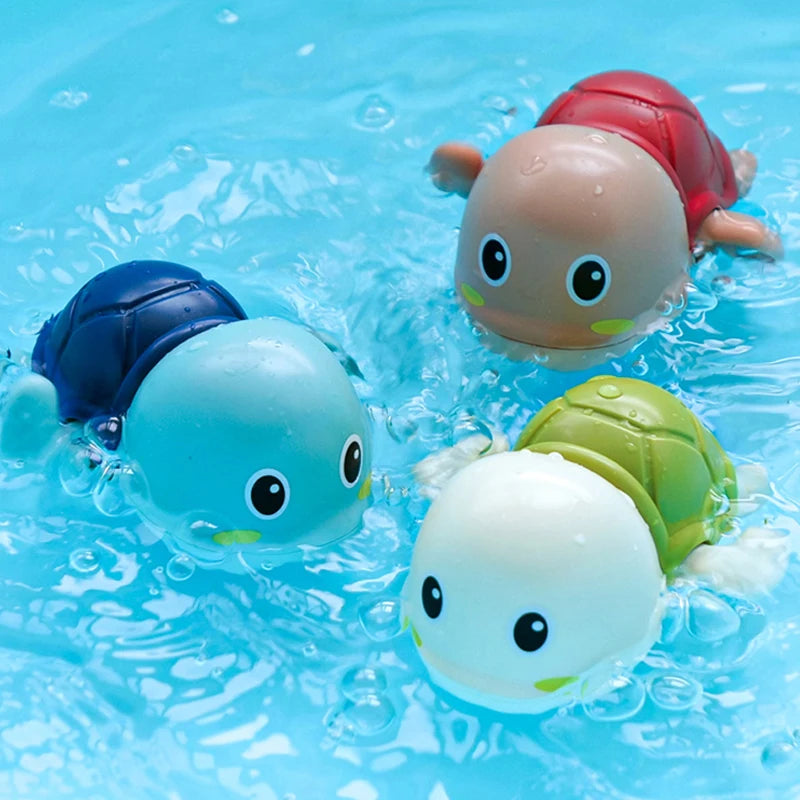 Baby Bath Toys Kids Swimming Clockwork Dolls Play Water Fun Bathing Cute Funny Children Bathroom Shower Bathtub Animals Toy Econic Blanks