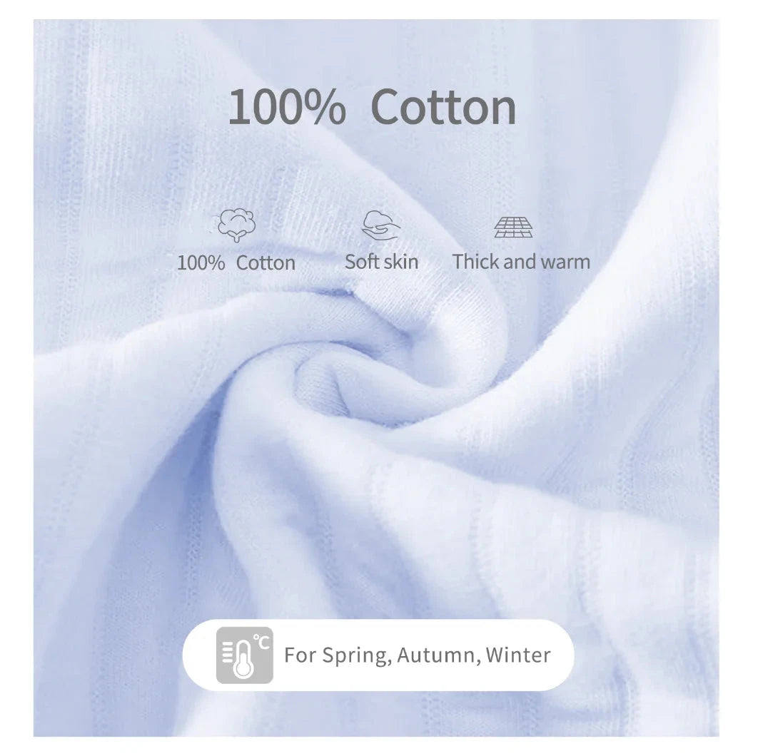 Boys Girls Bodysuit Newborn Winter Onesie Clothes Cotton Toddler Home Wear 0-6M Thickened Spring and Autumn Clothing Econic Blanks