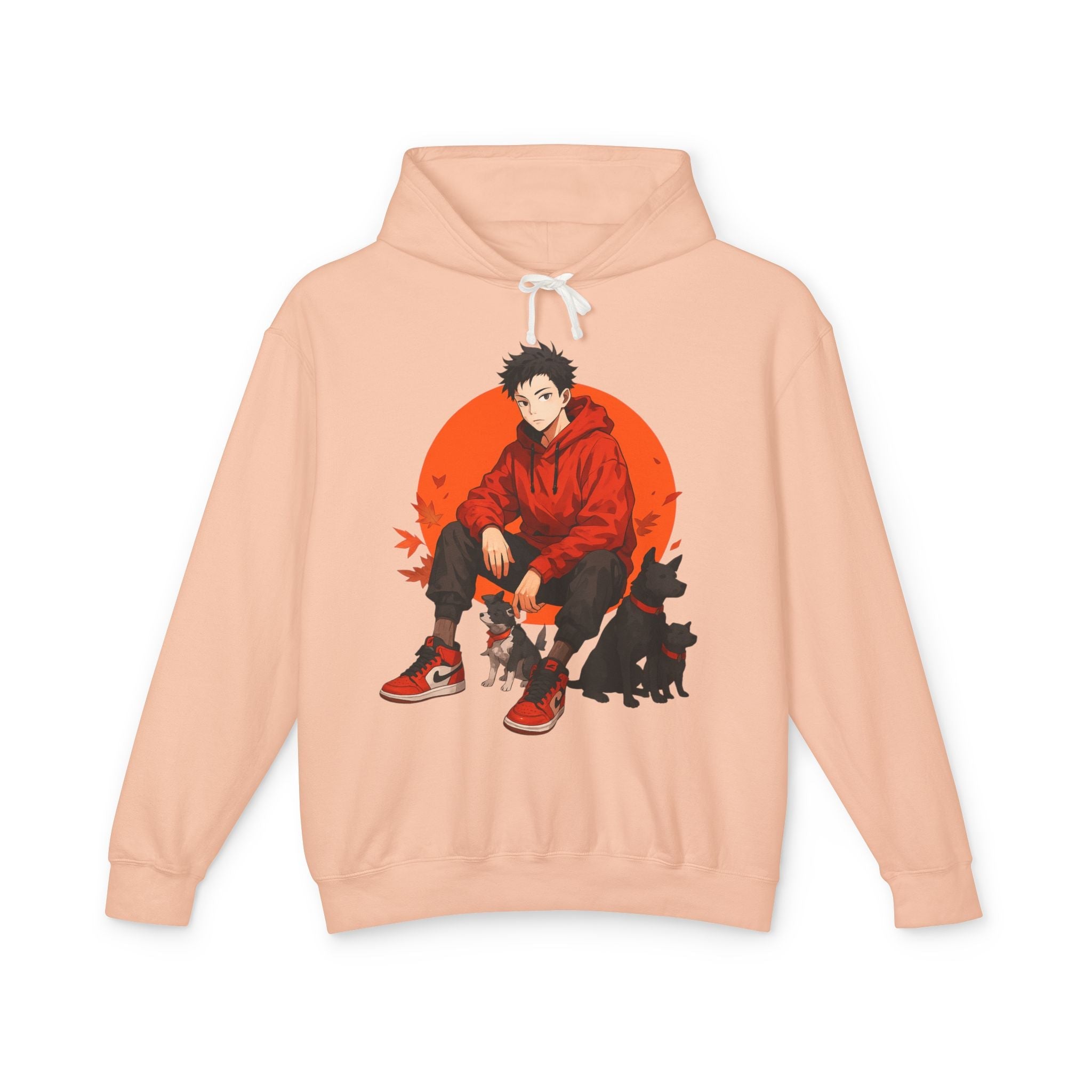 Artful Lightweight Hooded Sweatshirt for Art Enthusiasts and Young Adults Printify