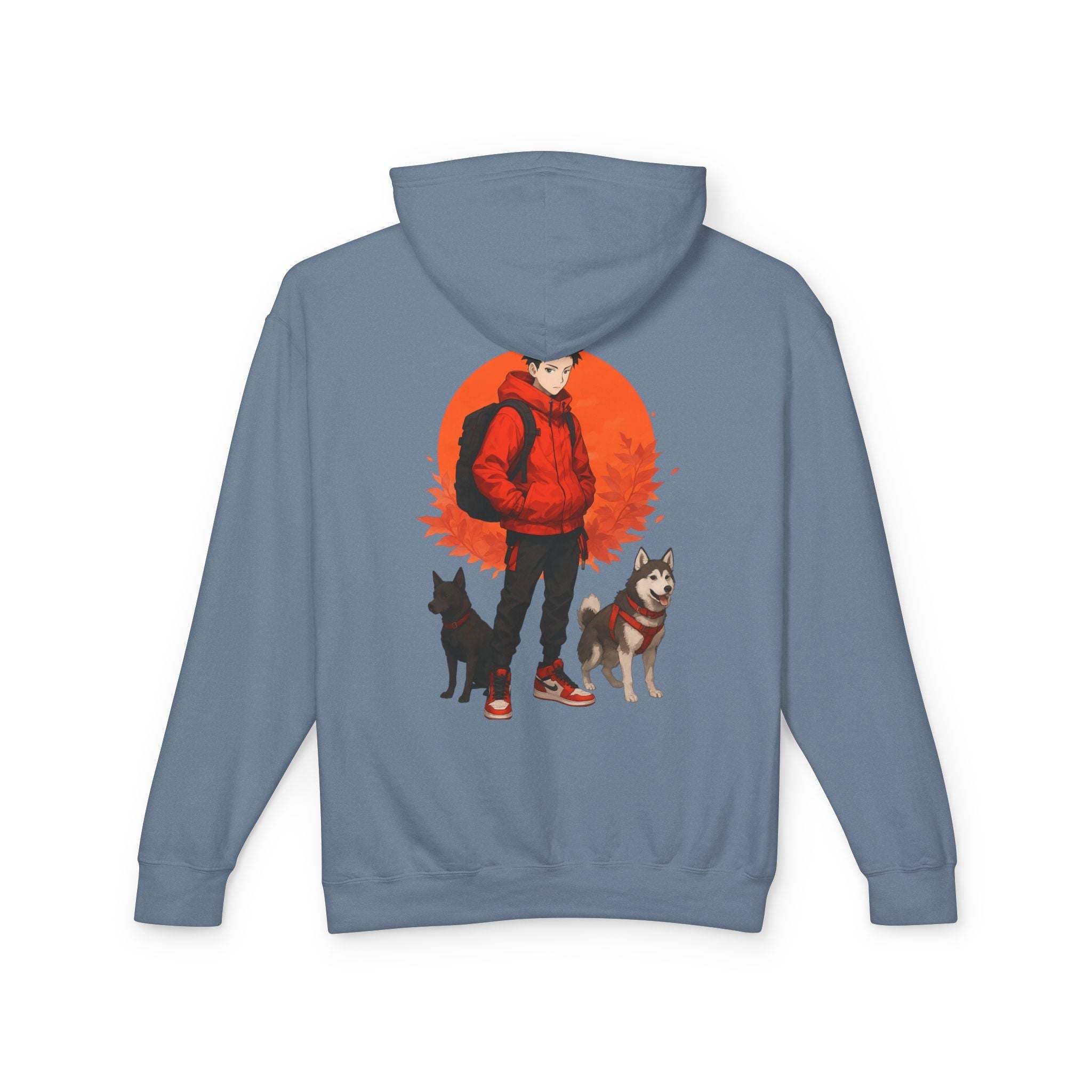 Artful Lightweight Hooded Sweatshirt for Art Enthusiasts and Young Adults Printify