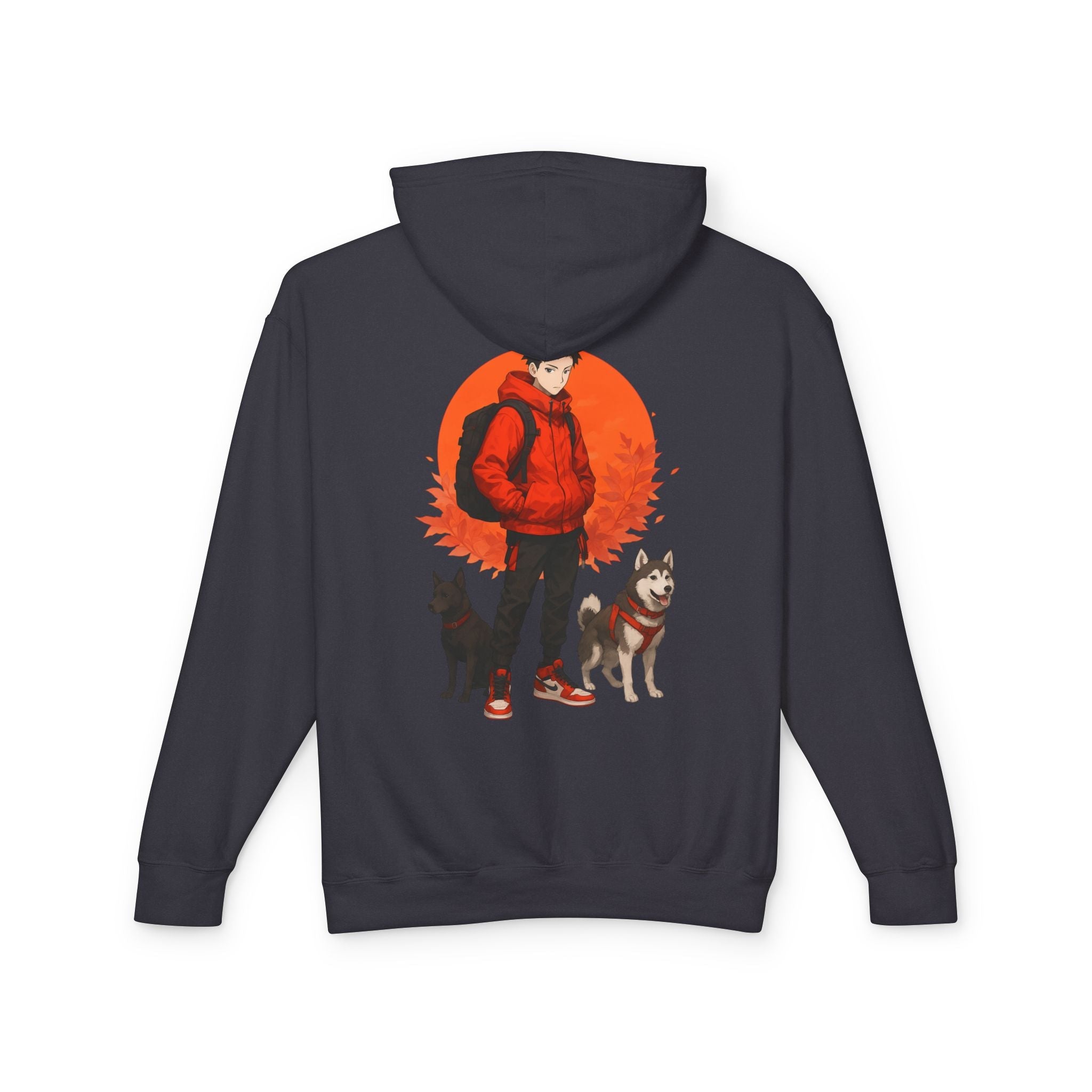 Artful Lightweight Hooded Sweatshirt for Art Enthusiasts and Young Adults Printify