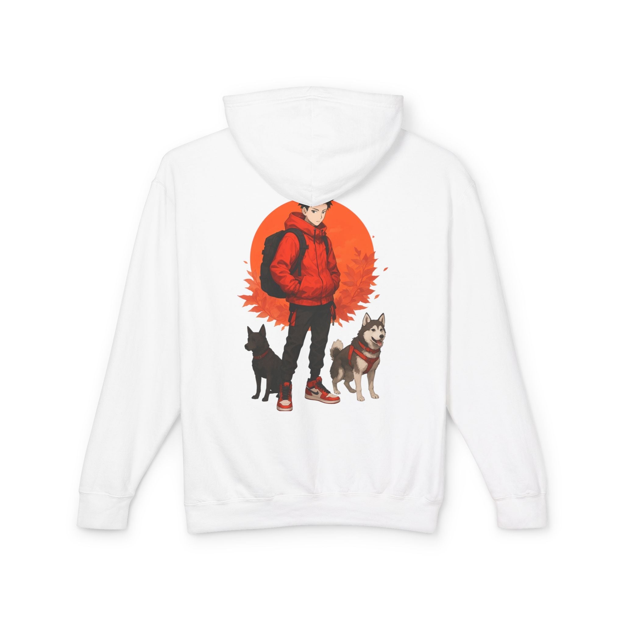 Artful Lightweight Hooded Sweatshirt for Art Enthusiasts and Young Adults Printify