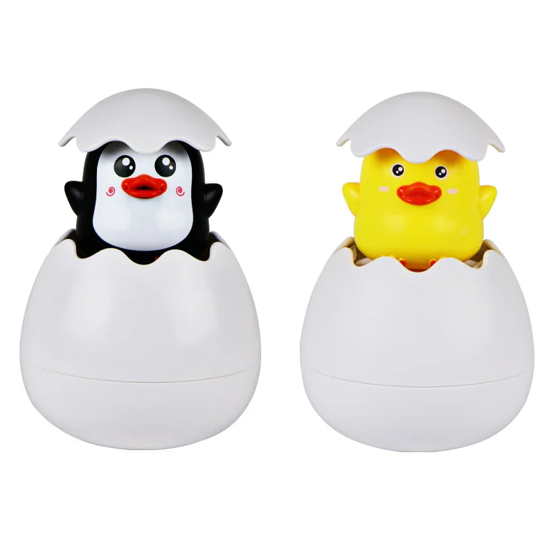 Baby Bathing Toy Kids Cute Duck Penguin Egg Water Spray Sprinkler Bathroom Sprinkling Shower Swimming Water Toys For Kids Gift Econic Blanks