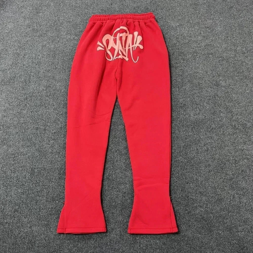 Sy Jacket and Trousers Sports Jogging Men Cotton Hoodie Young Fashion Hooded Tops Pants Women's Streetwear Coats Warm Tracksuit Econic Blanks