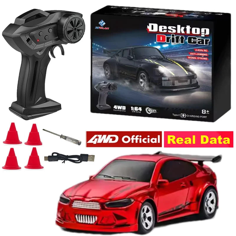 4WD Drift Racing Car 1/64 or 1/43 Mini Remote Controlled High Speed Car Radio Electric Competition Toy Gift For Kids Boys Adults Econic Blanks