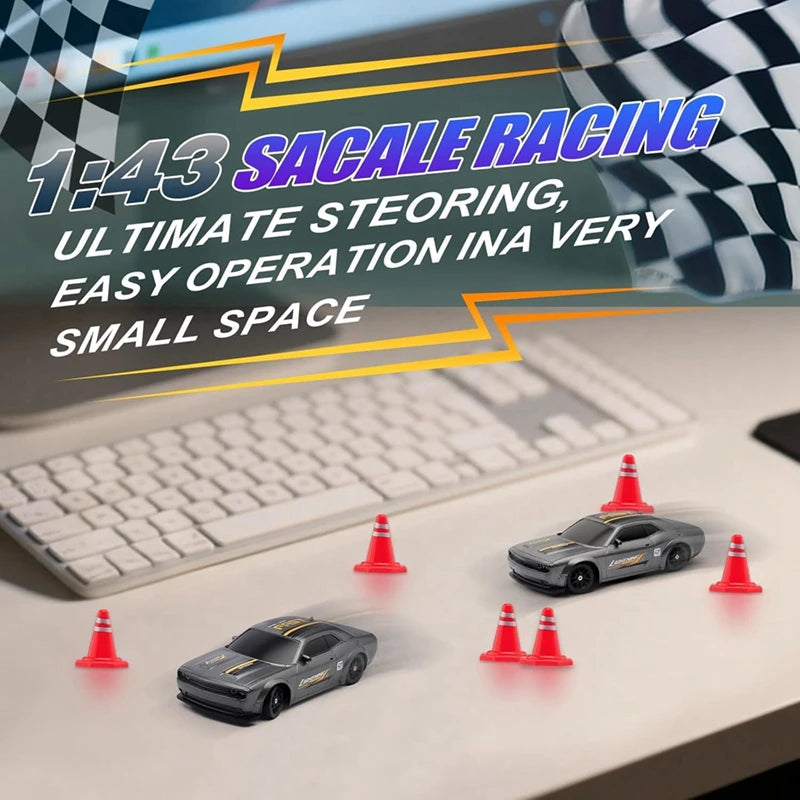 4WD Drift Racing Car 1/64 or 1/43 Mini Remote Controlled High Speed Car Radio Electric Competition Toy Gift For Kids Boys Adults Econic Blanks