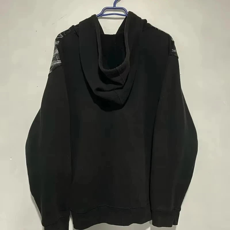 American Y2K New Fashion Trend Fleece Padded Zipper Hoodie Women Street Hip Hop Joker Loose Sweatshirt Couple Casual Punk Hoodie Econic Blanks