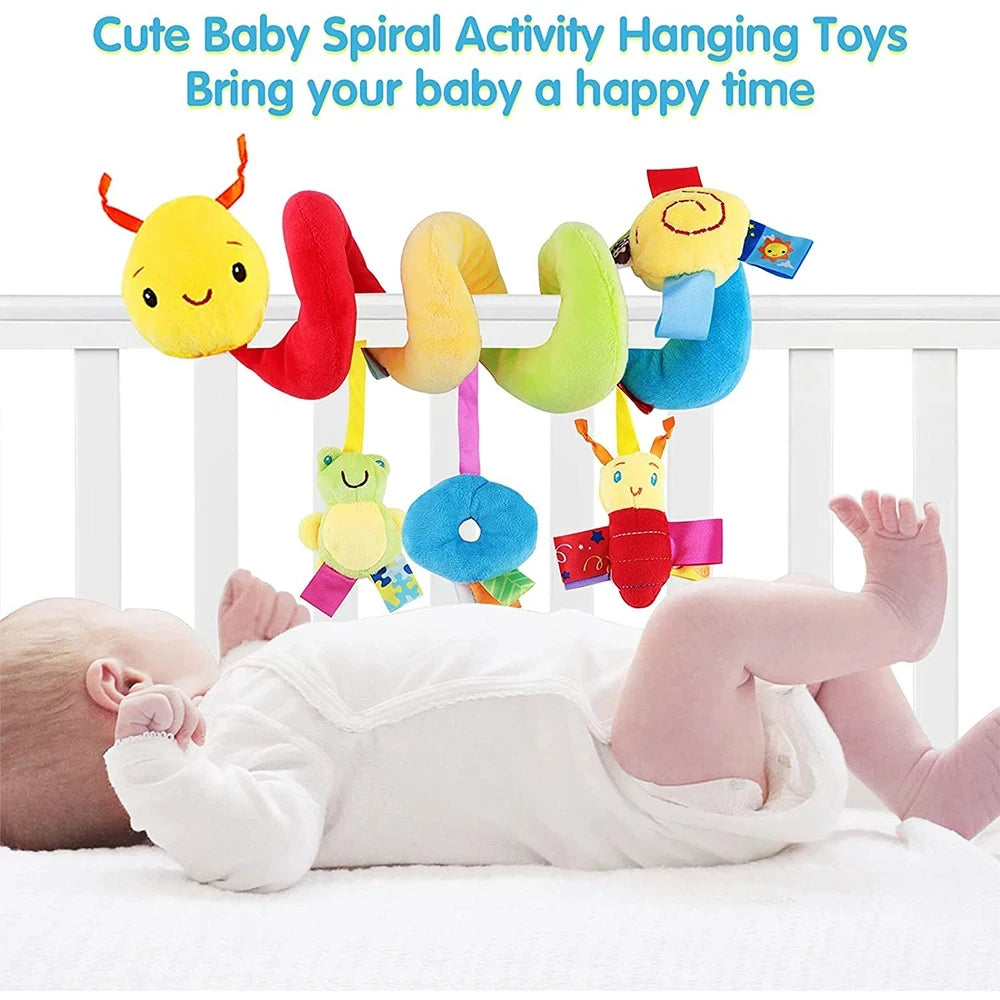 Cute Activity Musical Spiral Crib Stroller Car Seat Travel Hanging Toys Baby Boys Girls Rattles Toy Econic Blanks