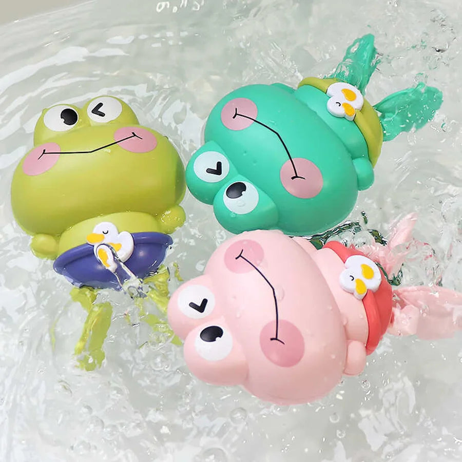Children's bath toys - Clockwork frogs that float and swim Econic Blanks