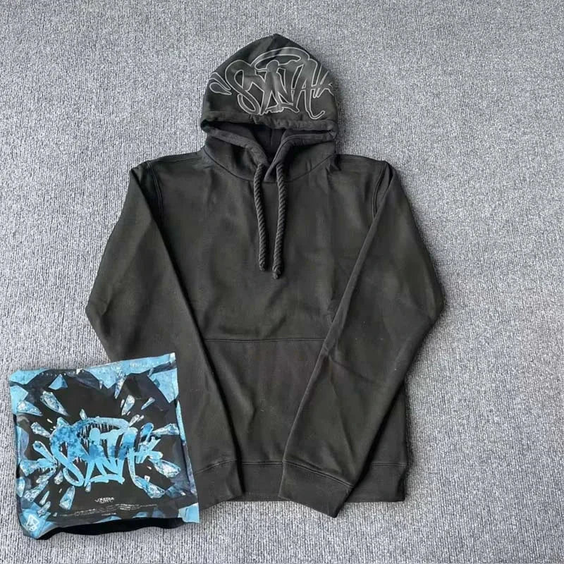 Sy Jacket and Trousers Sports Jogging Men Cotton Hoodie Young Fashion Hooded Tops Pants Women's Streetwear Coats Warm Tracksuit Econic Blanks